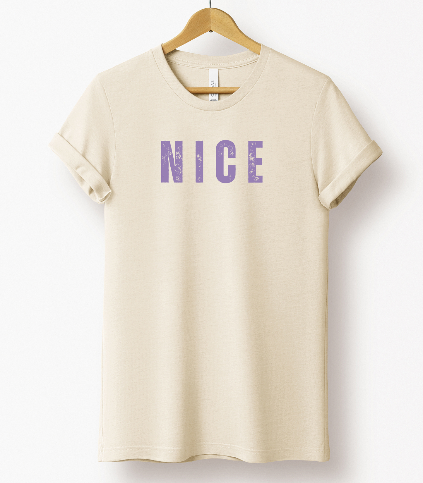 Minnesota nice tee with purple font